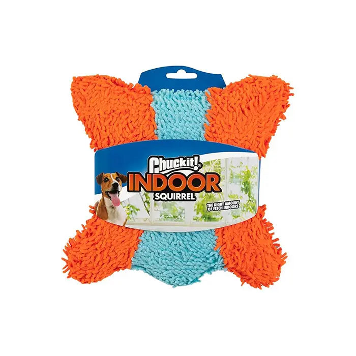Chuckit Indoor Squirrel Soft Flying Dog Toy for Home Play