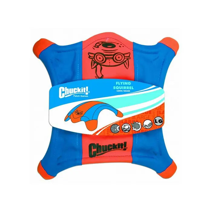 Chuckit Flying Squirrel Dog Toy Aerodynamic Frisbee Large