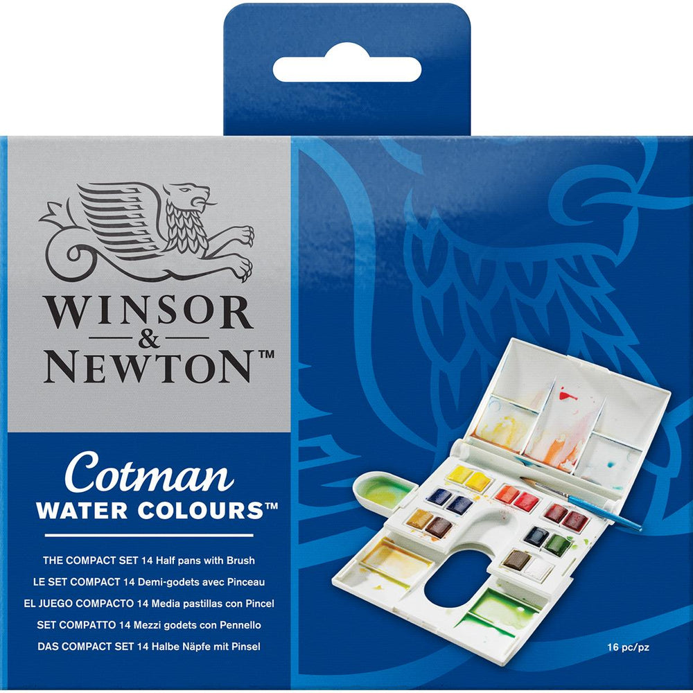 WINSOR&NEWTON COTMAN WATERCOLOUR 16 PC MAVİ