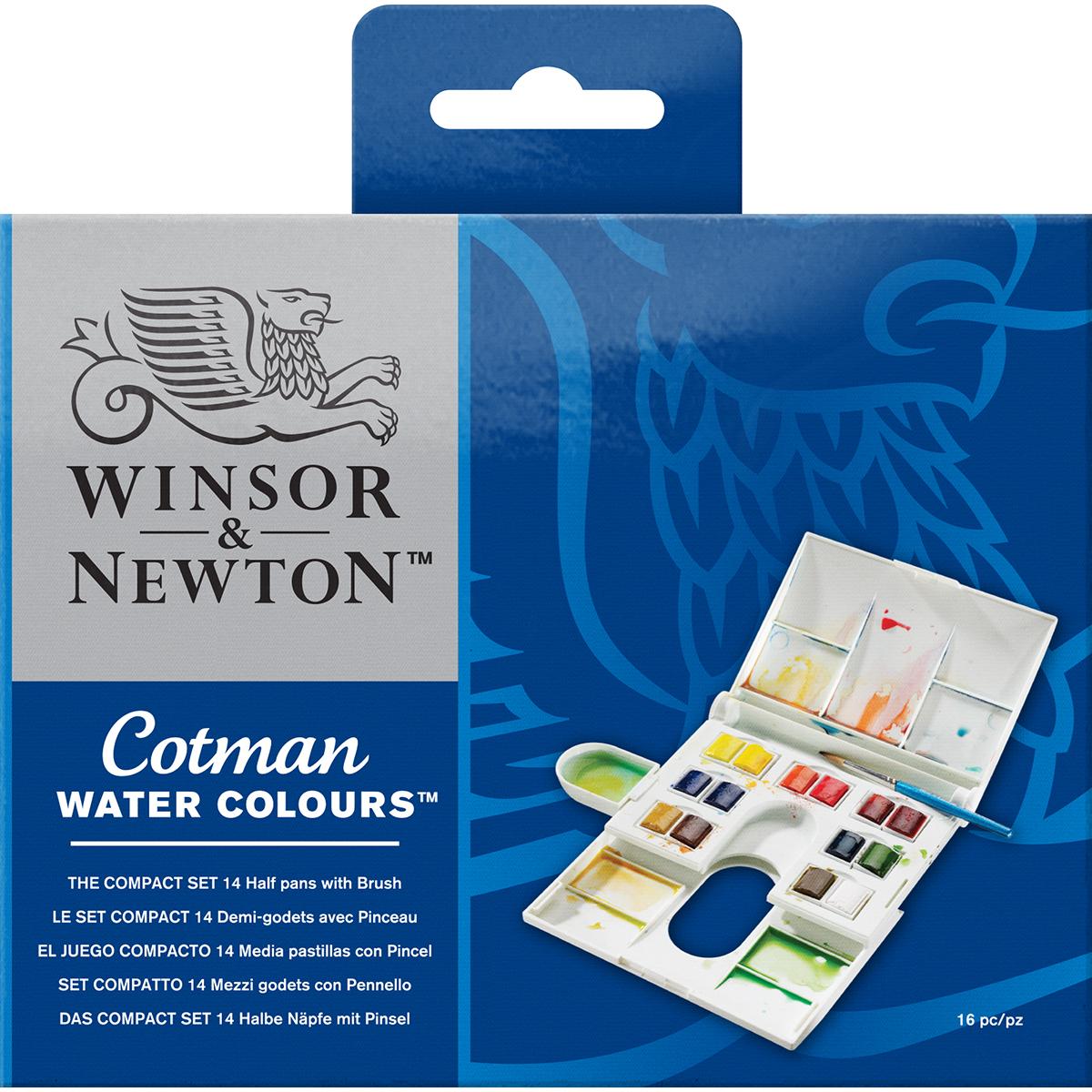 WINSOR&amp;NEWTON COTMAN WATERCOLOUR 16 PC MAVİ