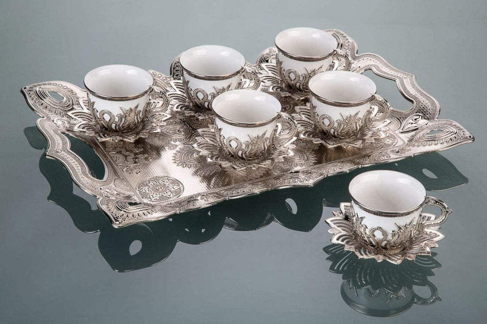 Busem Ahsen Tepsili Tiryaki Set Silver 15-004-K6-11 B07PPWR9QW