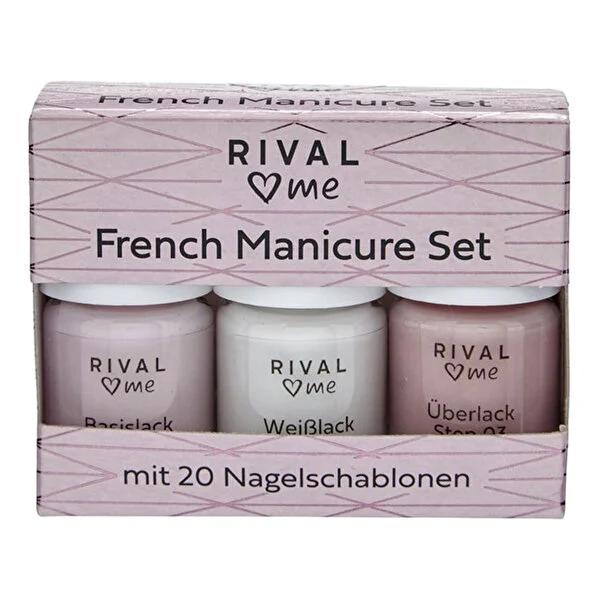 Rival Loves Me French Manicure Kit - Complete DIY Nail Care Set with 20 Nail Guides Rival Loves Me French Manicure Kit - DIY Nail Care French manicure kit, DIY nail care, nail polish set, at-home manicure, nail guides, nail care products, beauty essentials, cosmetics, nail art, manicure tools