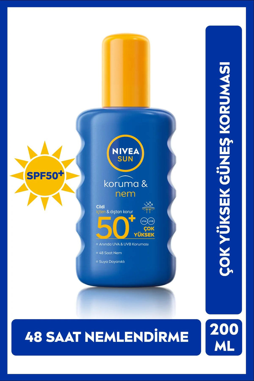 Nivea Sun Protection Spray SPF 50+ - Moisturizing | 200 Ml
