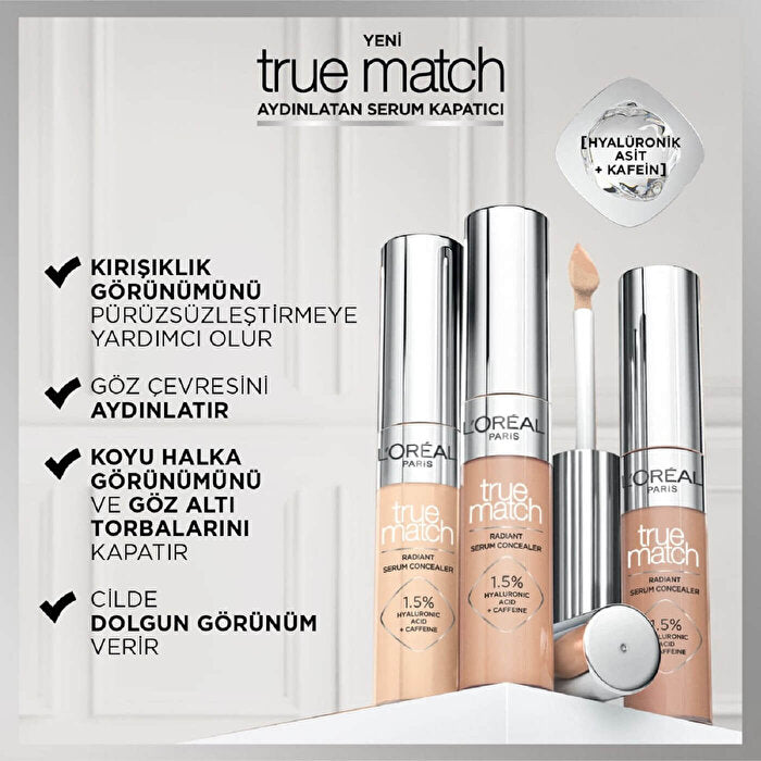 L’Oréal Paris True Match Radiant Serum Concealer 4N | Hydrating Formula