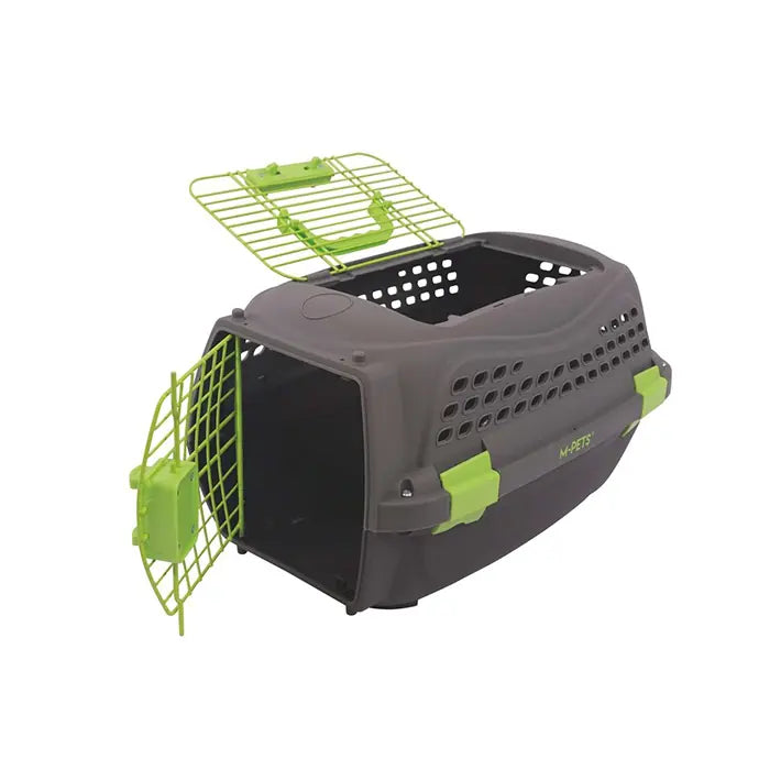 M-Pets Eco Giro Pet Carrier for Cats and Dogs Small Grey