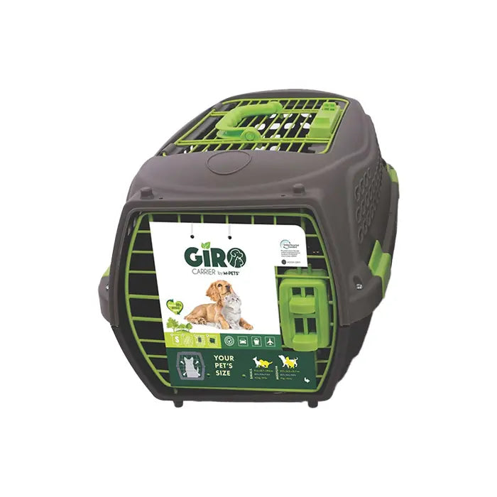 M-Pets Eco Giro Pet Carrier for Cats and Dogs Small Grey