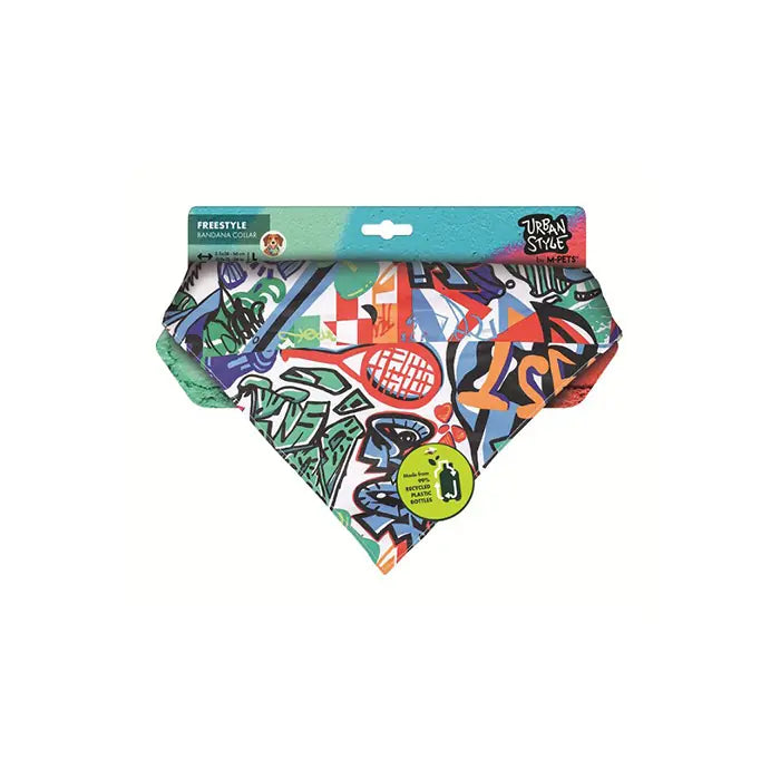 M-Pets Urban Style Dog Bandana Stylish Pet Accessory Large