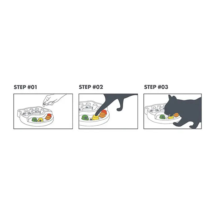 M-Pets Iris Interactive Slow Feeder for Cats & Dogs