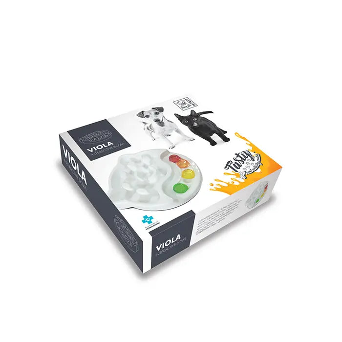 M-Pets Tasty Viola Interactive Slow Feeder Bowl