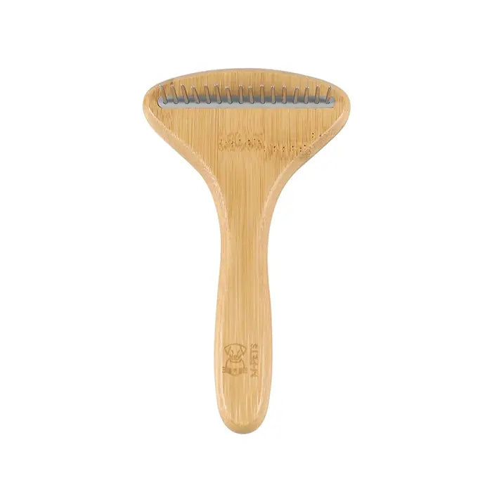 M-Pets Bamboo 16-Tooth Detangling Comb for Pets 10x17.5cm