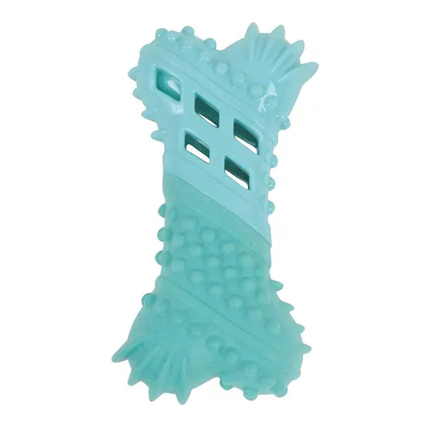 M-Pets Vice Versa Bone Dog Chew Toy, Meat Flavor with Filling Holes