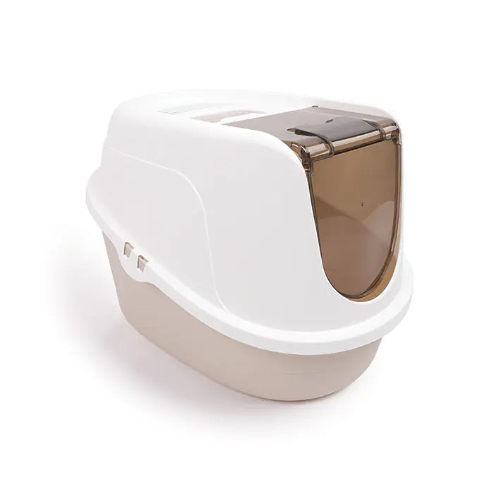 M-Pets Eco Tima Large Enclosed Cat Litter Box Desert Sand