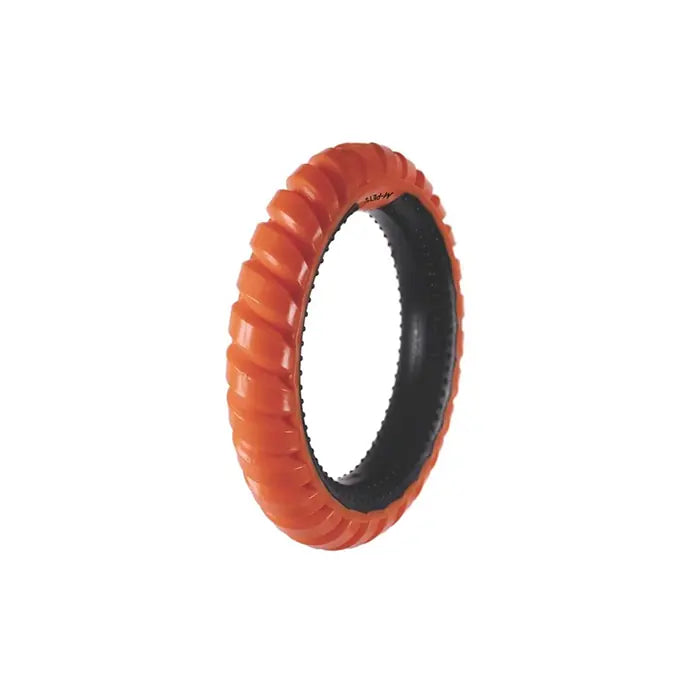 M-Pets Ring King Single Dog Toy Durable Fetch Ring Orange & Black
