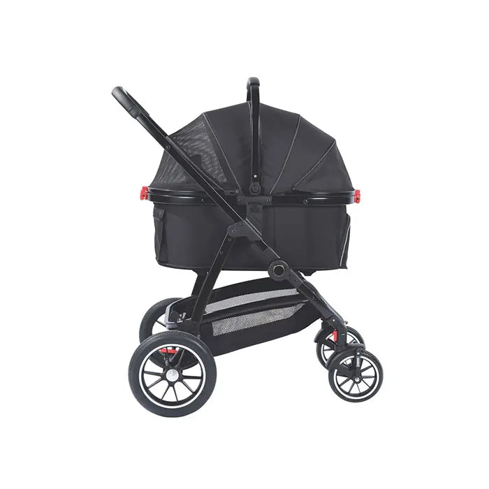 M-Pets Conquest Pet Stroller Foldable Travel Carrier for Dogs