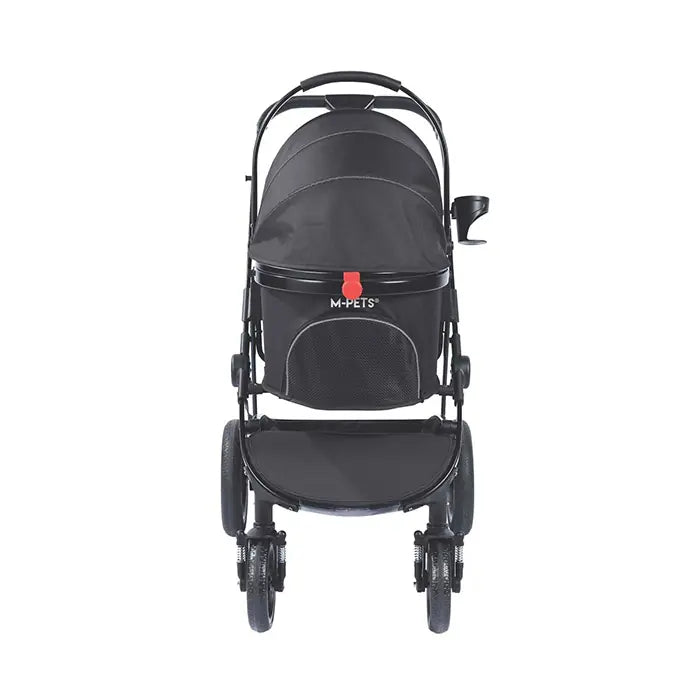 M-Pets Conquest Pet Stroller Foldable Travel Carrier for Dogs