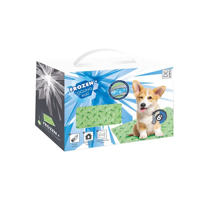 M-Pets Cooling Dog Bed Green Temperature Regulating 40x50cm