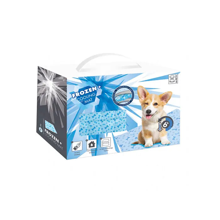 M-Pets Cooling Dog Bed Blue for Temperature Control 40x50cm