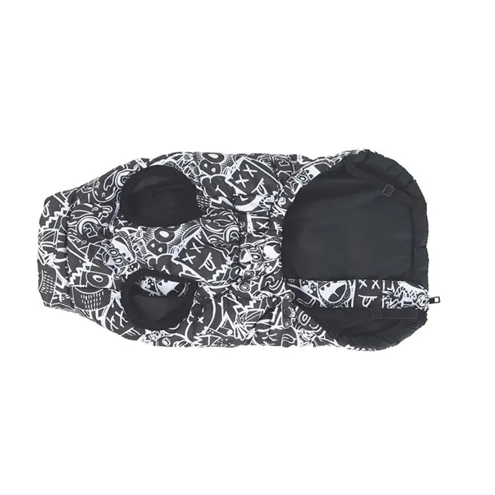 M-Pets Urbanstyle Winter Dog Jacket Black & White XXSmall