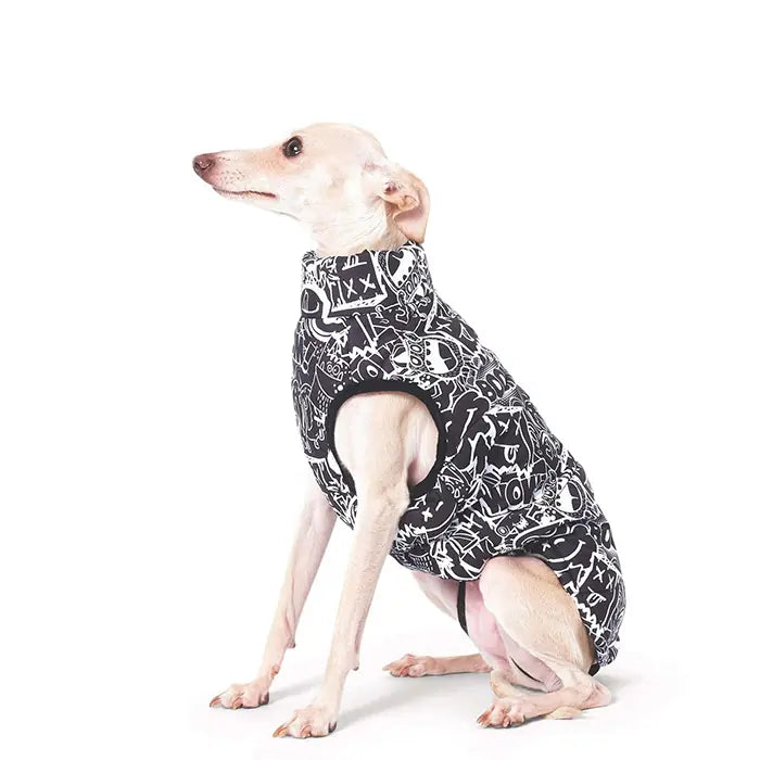 M-Pets Urbanstyle Winter Dog Jacket Black & White XLarge