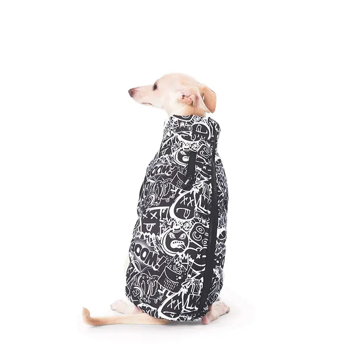 M-Pets Urbanstyle Winter Dog Jacket Black & White XXLarge