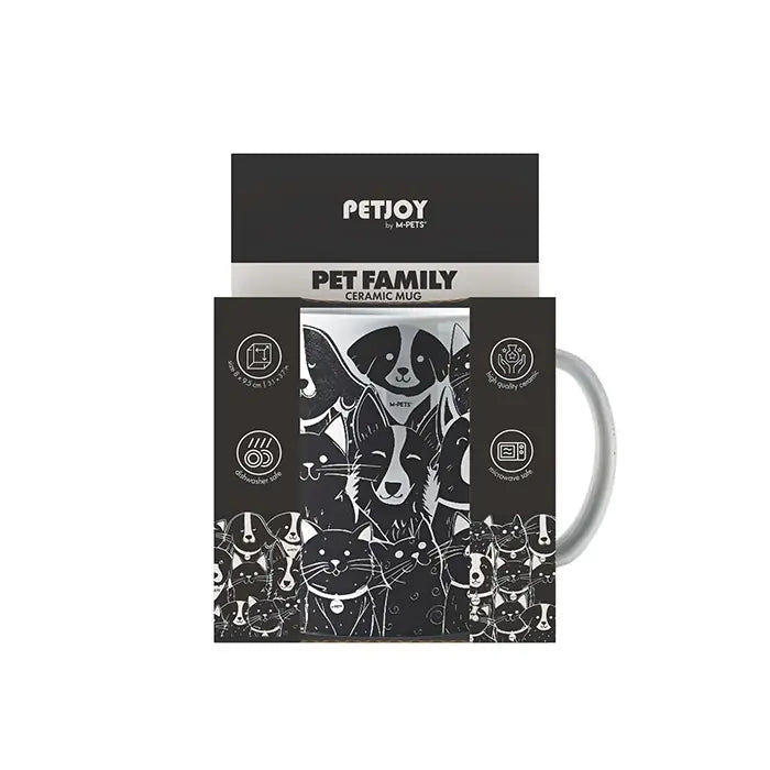 M-Pets Petjoy Petfamily Mug Multicolor Pet Design 350 ml