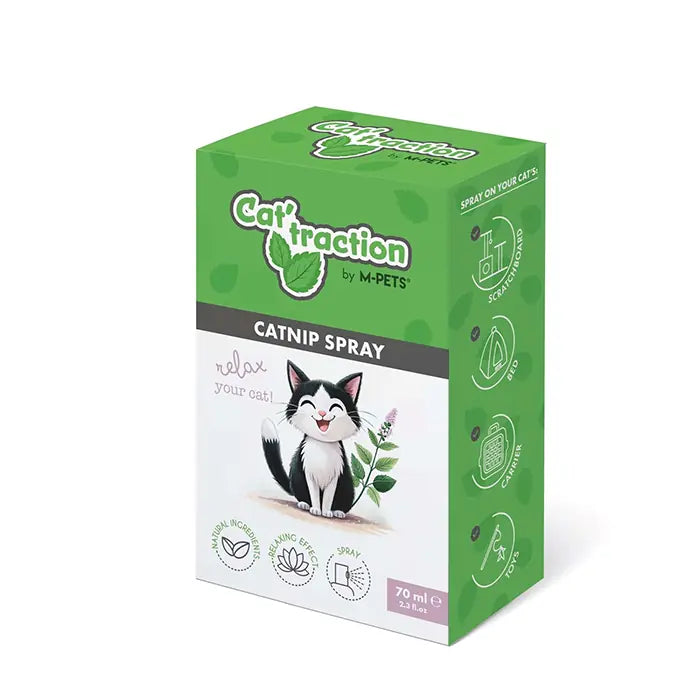 M-Pets Cat Traction Catnip Spray for Playful Behavior 70ml