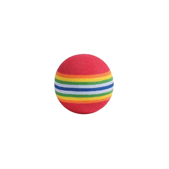 M-Pets Rainbow Ball Cat Toy Colorful Fetch & Bat Toy 4.2cm