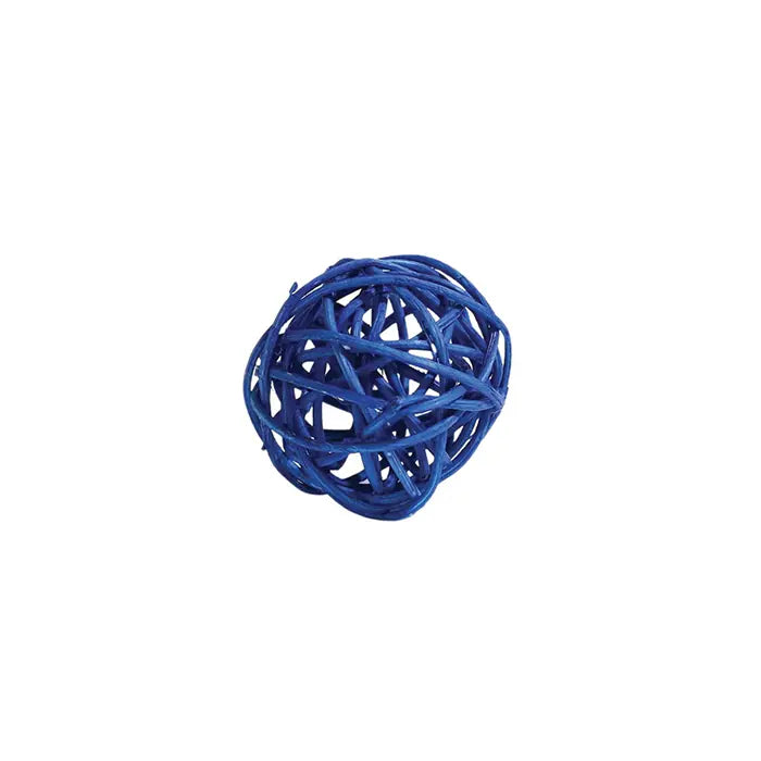 M-Pets Rattan Ball Cat Toy with Bell 4cm