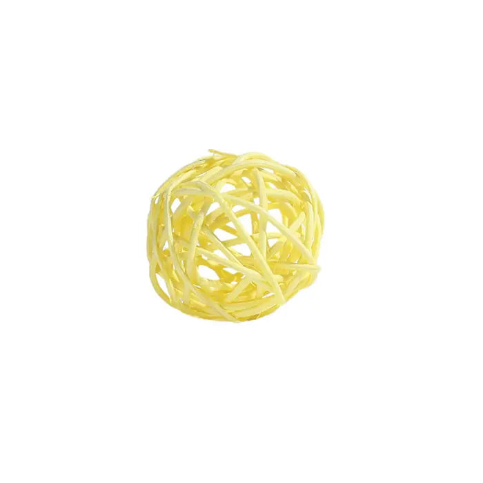 M-Pets Rattan Ball Cat Toy with Bell 4cm