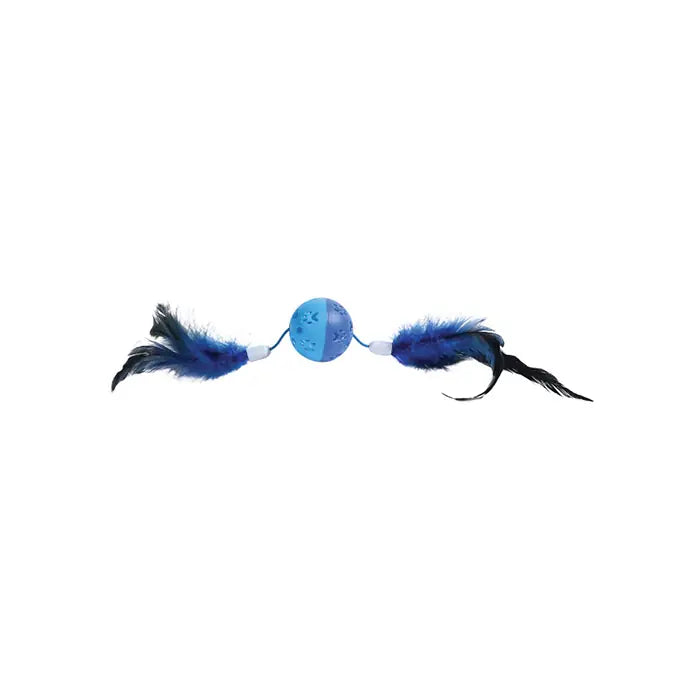 M-Pets Bell Ball Cat Toy with Long Tail 30x5cm