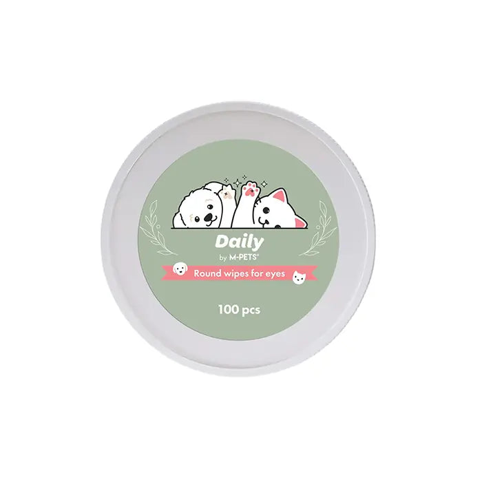 M-Pets Daily Eye Cleansing Pads for Cats & Dogs 100 Count