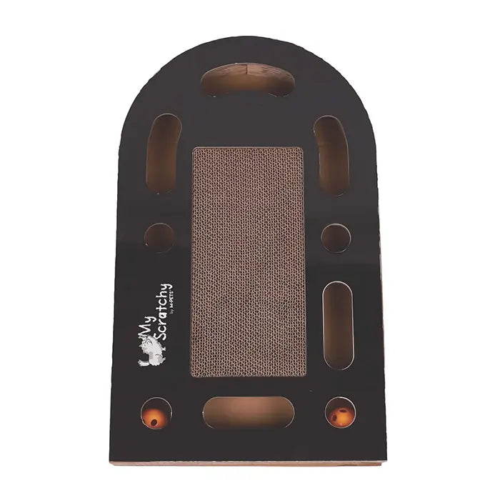 M-Pets My Scratchy Tennessee Cardboard Cat Scratcher Black