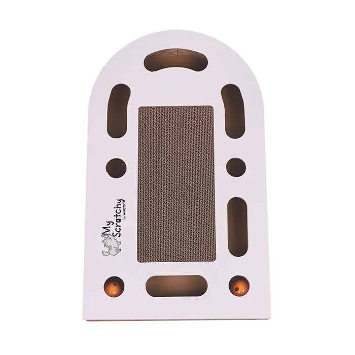 M-Pets My Scratchy Tennessee White Cardboard Cat Scratcher