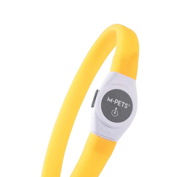M-Pets Flash LED Dog Collar High Visibility Safety Light 65cm