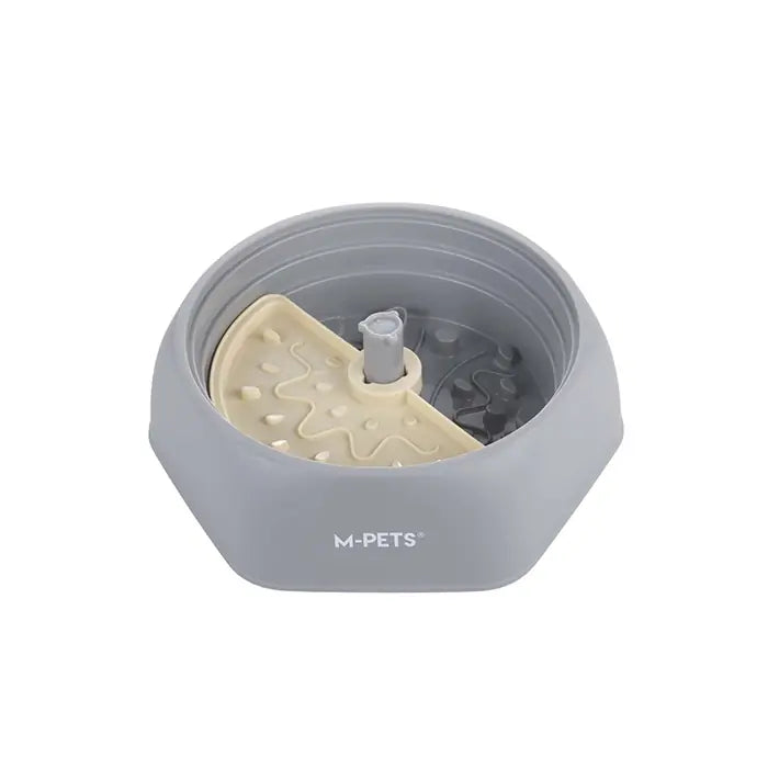 M-Pets Level Up Adjustable Slow Feeder Dog Bowl Small