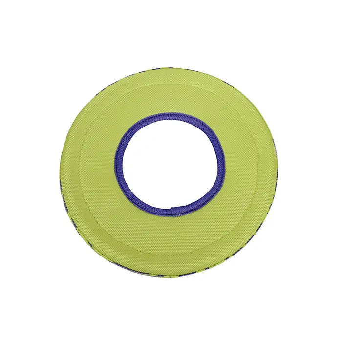M-Pets Sprintpuff Frisbee Durable Dog Fetch Toy Purple & Green