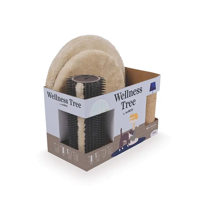 M-Pets Wellness Birch Brown Cat Scratcher for Furniture Protection