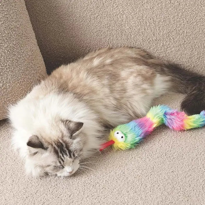 M-Pets Fluffy Zaz Catnip Cat Toy for Active Play Mixed Colors