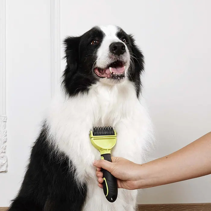 M-Pets Click And Groom Pet Dematting Comb for Cats and Dogs