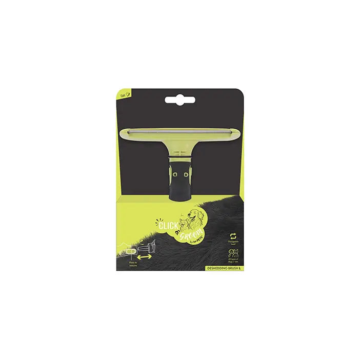 M-Pets Click and Groom Pet Deshedding Tool for Cats and Dogs