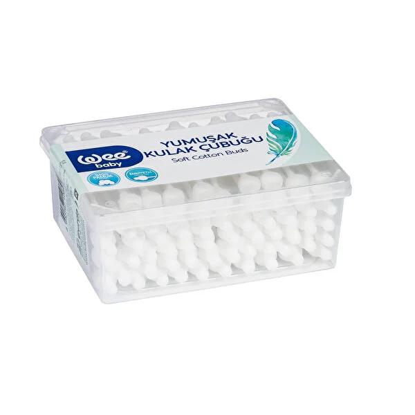 Wee Baby Safe Ear Cleaning Swabs 60-Count - Gentle Newborn Ear Wax Removal & Baby Hygiene - Protective Design for Safe Cleaning Wee Baby: Safe Baby Ear Swabs - Gentle Cleaning & Hygiene baby ear swabs, newborn ear cleaning, safe ear cleaning for babies, baby hygiene products, ear wax removal baby, wee baby ear swabs, infant ear care, protective ear swabs, baby ear cleaning tool, hygienic baby swabs, baby, ear cleaning, swabs, newborn, infants, hygiene, safety, protective shape, ear wax, cleaning tool, gentl