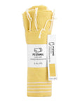 Eklips Pestemal Yellow Cotton Bath & Beach Towel