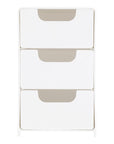 Eklips 3-Piece Clear Makeup Organizer Set