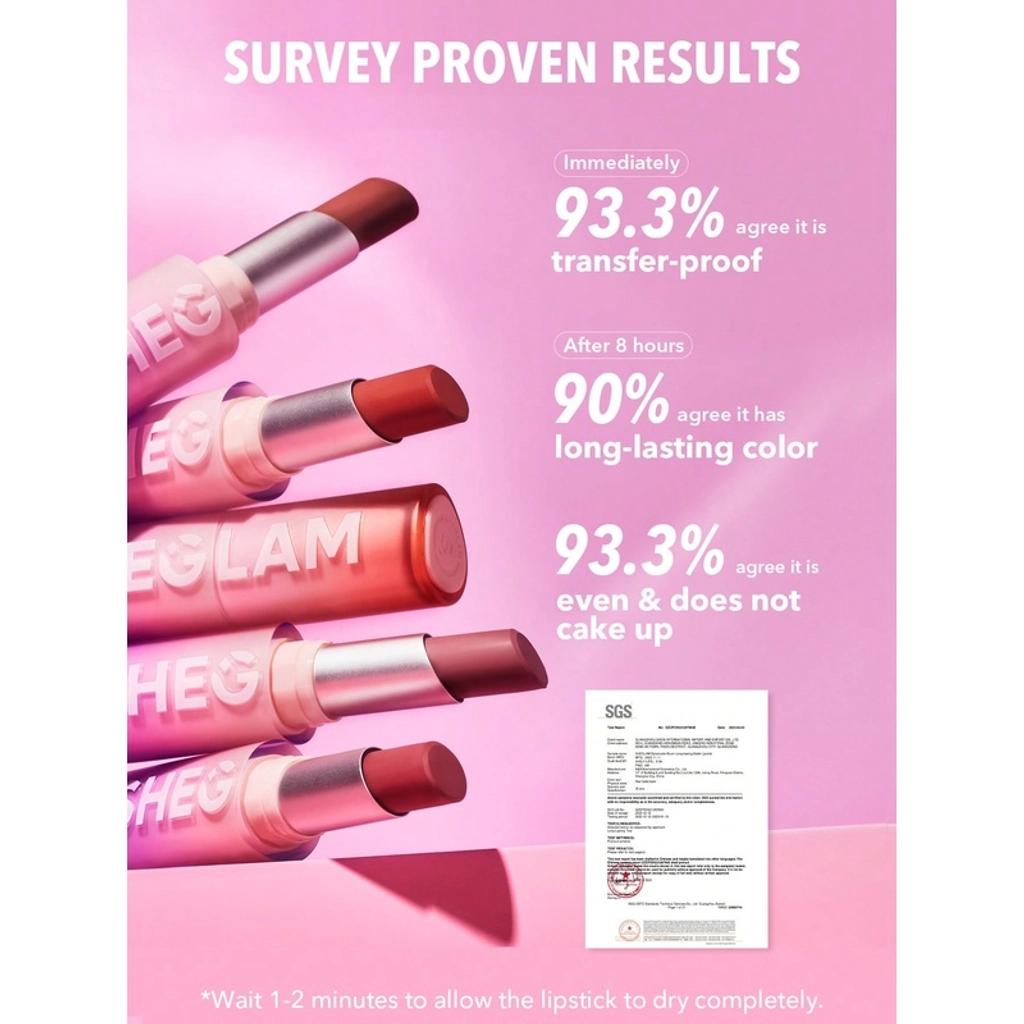 Sheglam Dynamatte Boom Matte Lipstick in 111 High Key 4g