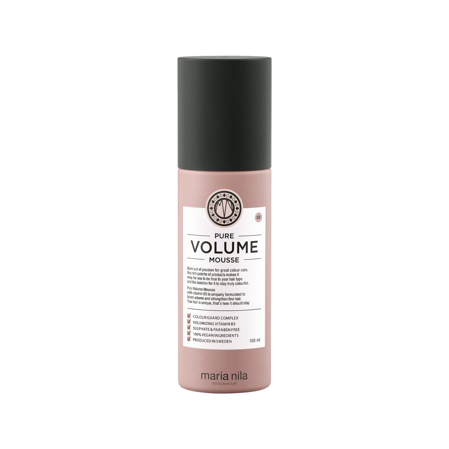 Maria Nila Pure Volume Mouse - Hair Volumizing Mousse for Fine or Limp Hair, 5.07 fl oz Maria Nila Pure Volume Mouse - Volumizing Hair Mousse Hair volumizing mouse, Maria Nila Pure Volume, Hair care products, Volumizing hair mousse, Hair styling products, Fine hair solutions, Limp hair care, Hair volume enhancer, Mousse for hair, Hair care routine, Volume hair products, Maria Nila hair care