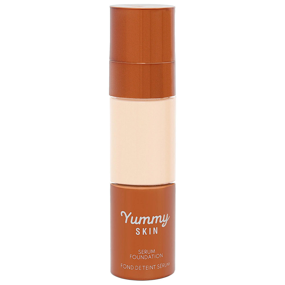 Yummy Skin Serum Foundation - Skincare-Hybrid Makeup with Hydrating Benefits Yummy Skin Serum Foundation - Hydrating Skincare Makeup skincare-hybrid foundation, natural makeup, hydrating foundation, vegan cosmetics, cruelty-free beauty products, clean beauty, eco-friendly makeup, liquid foundation, radiant finish, medium coverage, buildable coverage, Jojoba Oil, Hyaluronic Acid, Olive-Derived Squalane, everyday makeup, skincare benefits, anti-aging, moisturizing foundation, sensitive skin friendly