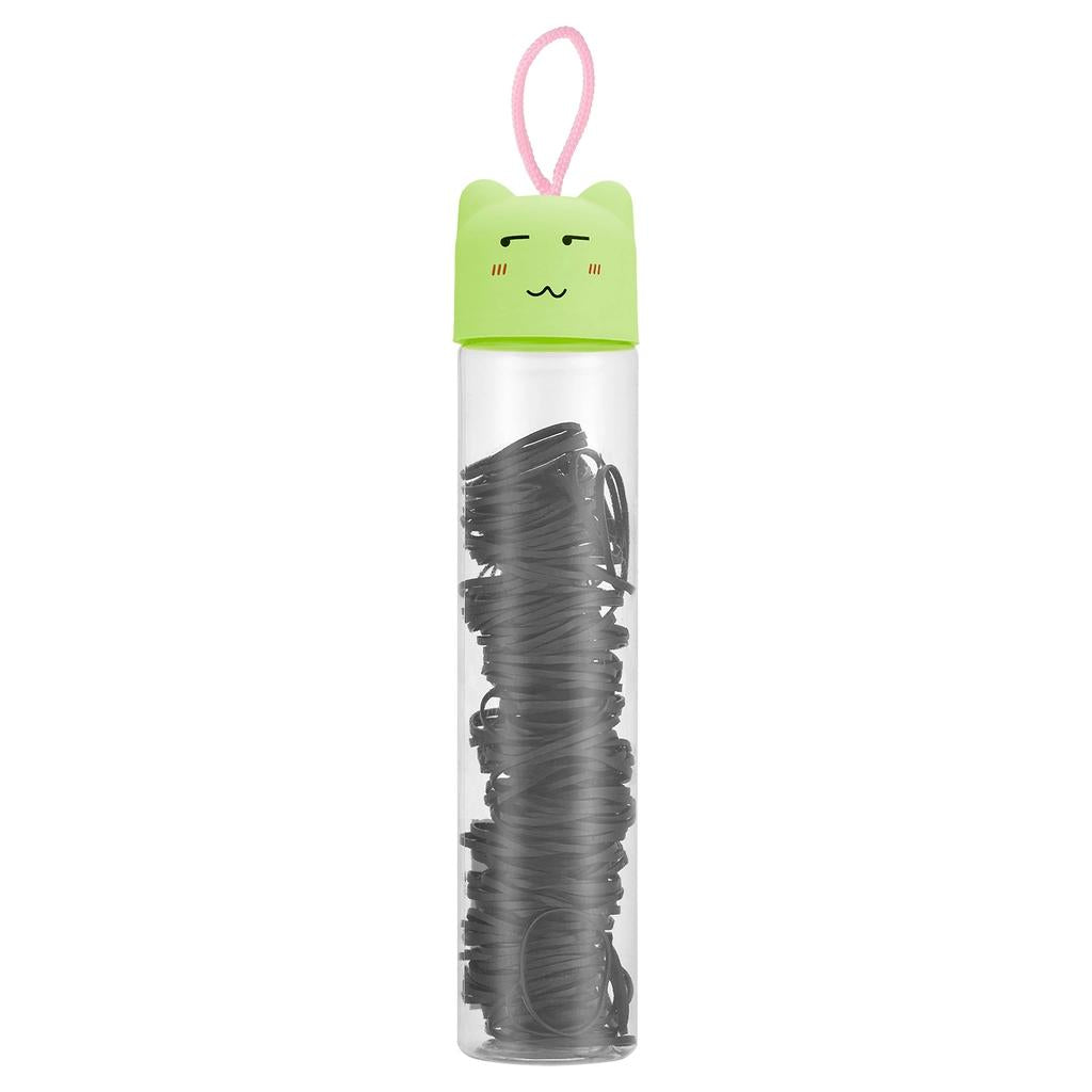 Eklips Black Tube Elastic Hair Ties Assorted Pack
