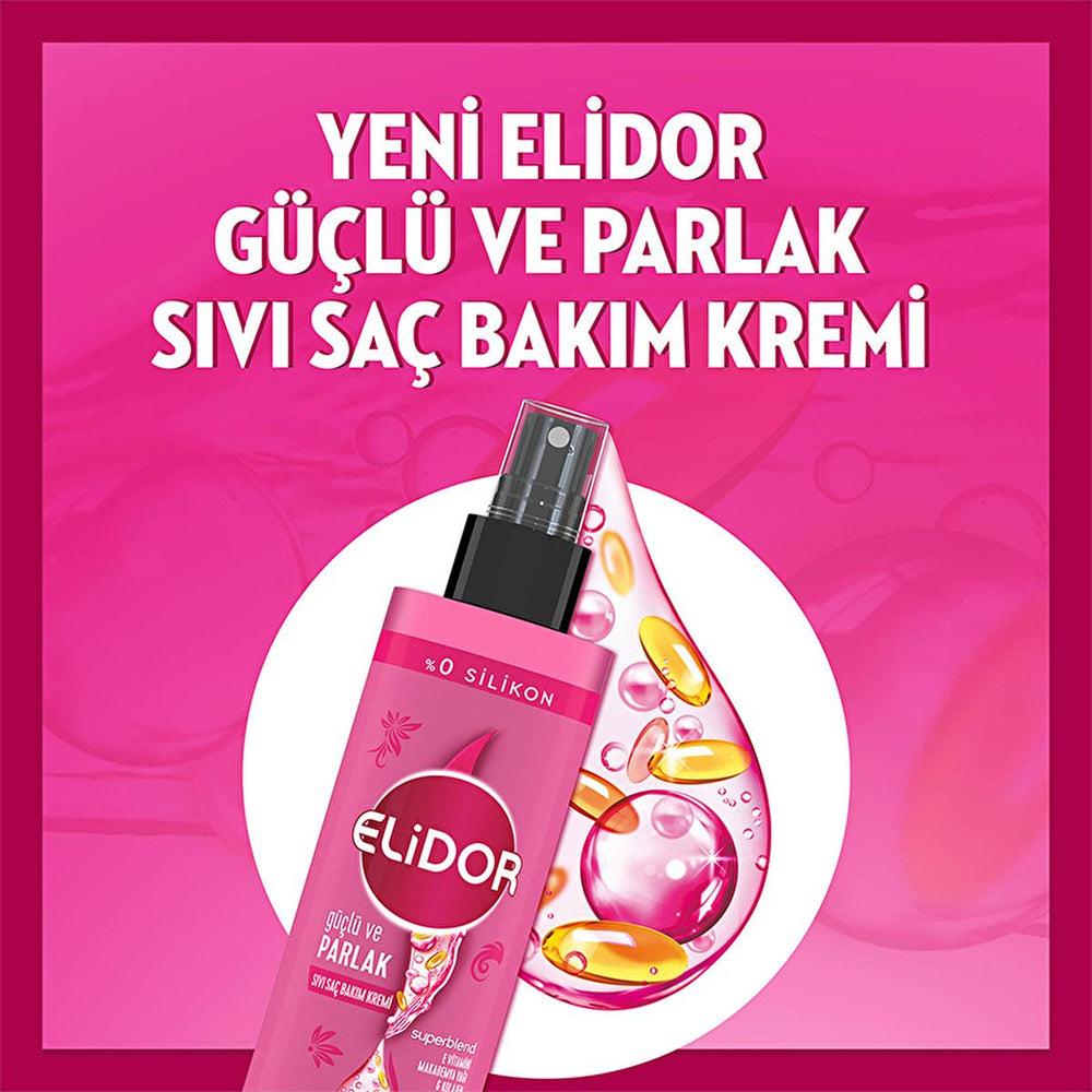 Elidor Superblend Hair Care Leave-In Conditioner - Silicone-Free, Coconut Oil, UV Protection - 6.76 fl oz - Conditioner