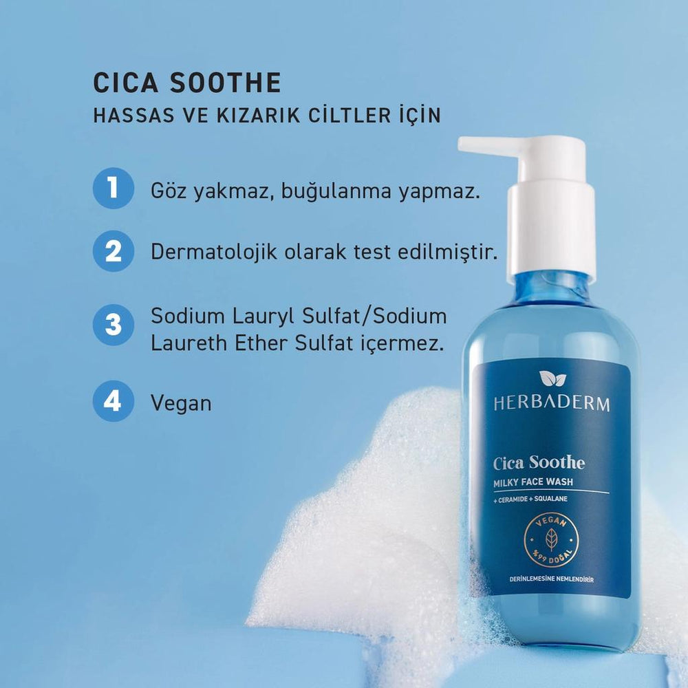 Herbaderm Cica Soothe Milky Cleansing Gel 250 ml