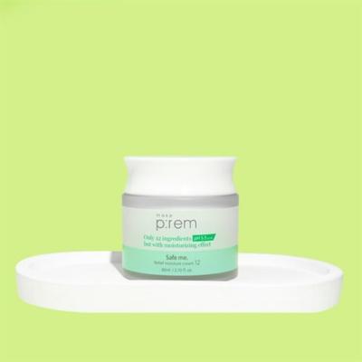 Make Prem Safe Me Relief Moisture Cream - Natural Hydrating Cream for Sensitive Skin, 2.71 fl oz Make Prem Moisturizing Cream for Sensitive Skin Moisturizing Cream, Natural Skincare, Sensitive Skin Care, Hydrating Cream, Squalene Moisturizer, Natural Moisturizer, Sensitive Skin Moisturizer, Hydrating Skincare, Skincare for Sensitive Skin, Make Prem, Natural Ingredients, EWG Green, Artificial Fragrance-Free